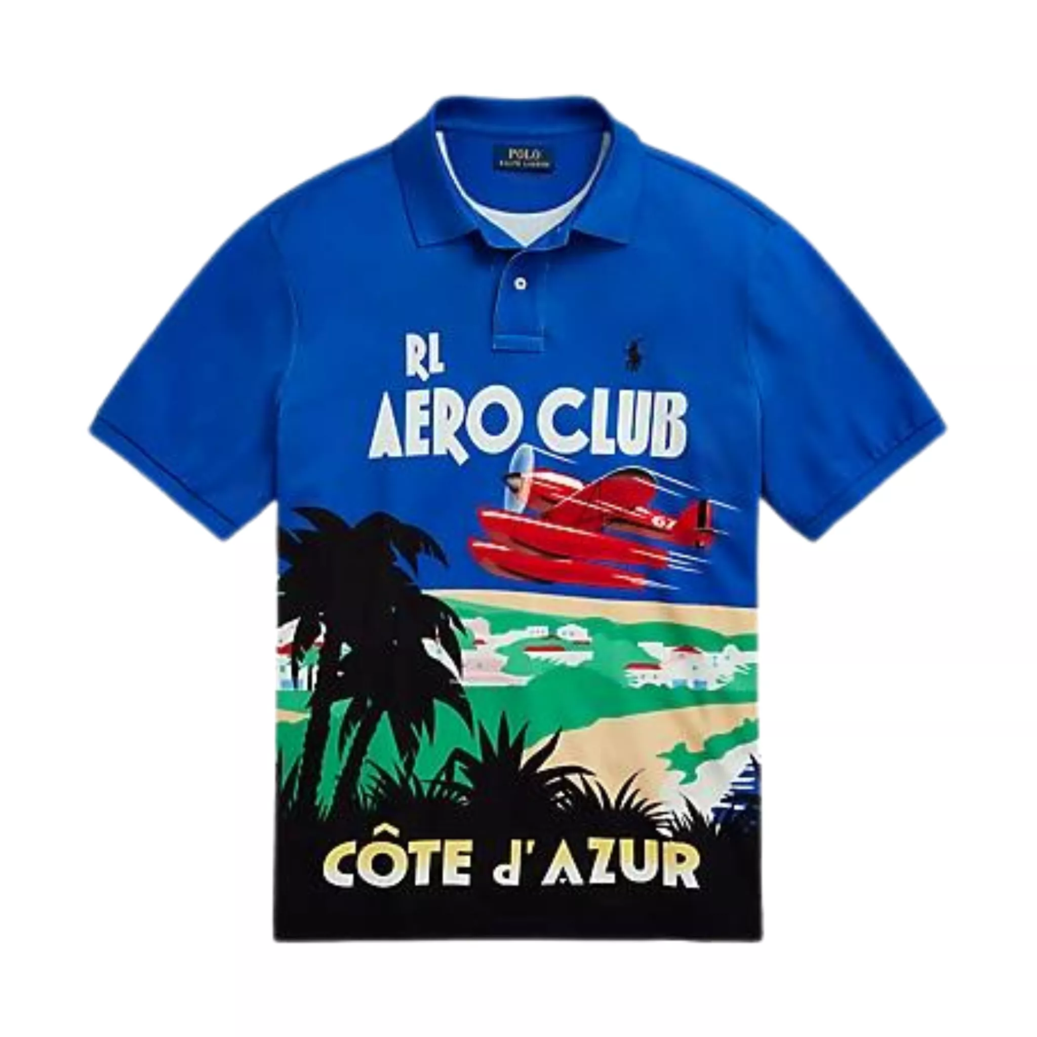 Polo Ralph Lauren Classic Fit Aero Club Mesh Polo Shirt (Sapphire Star Multi)