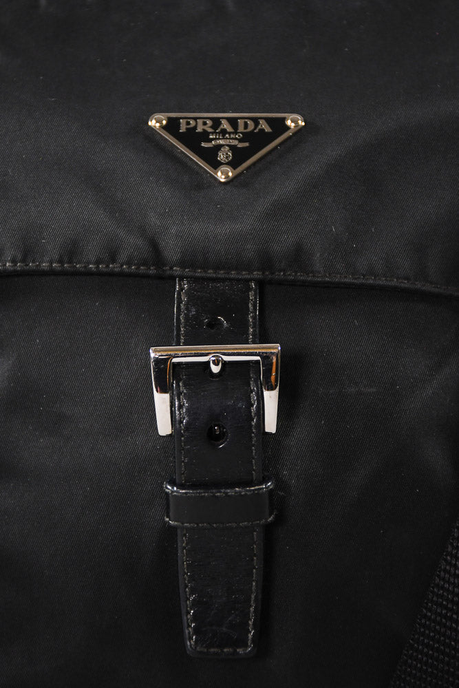 Prada Black Nylon Small Tessuto Messenger Bag