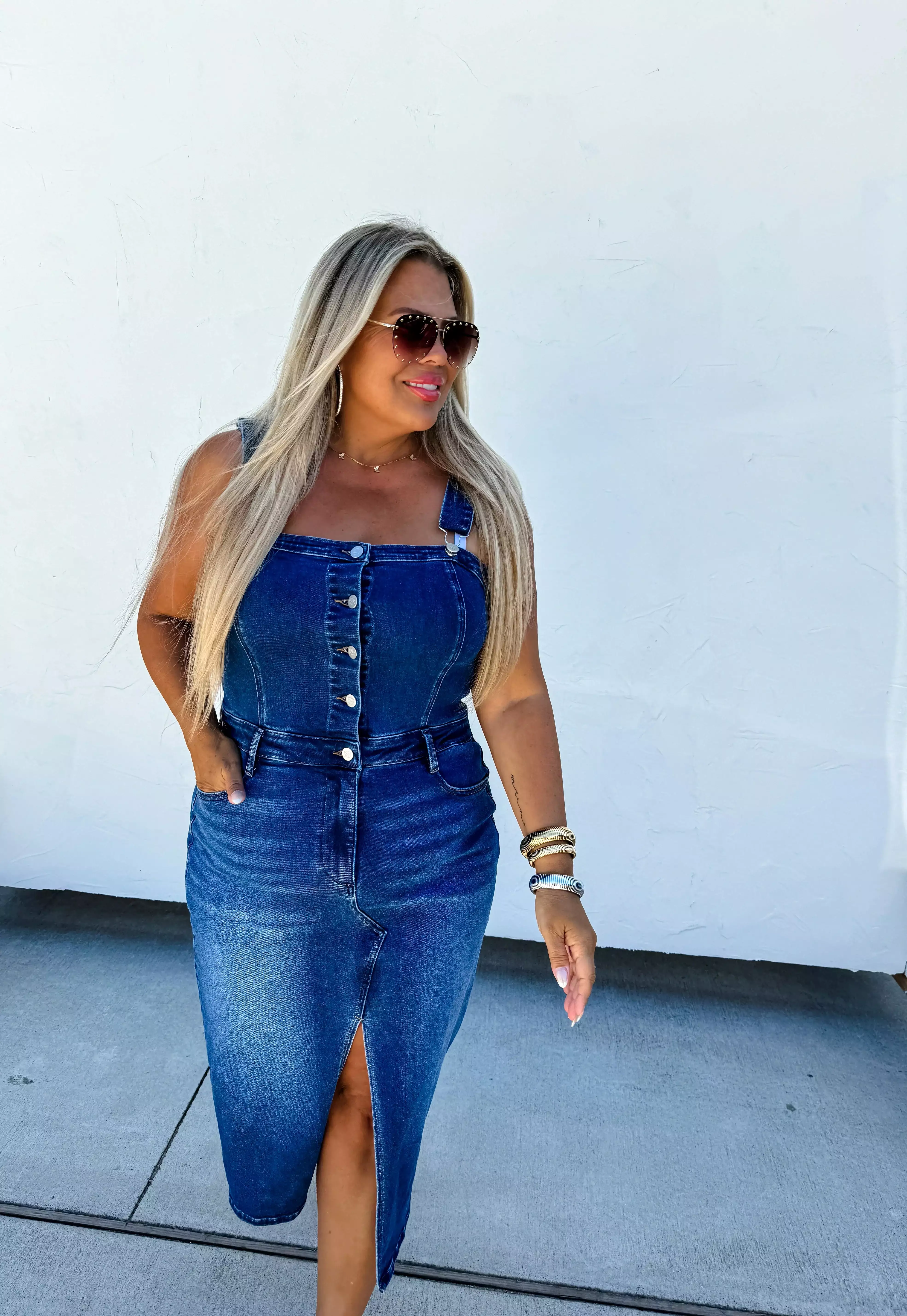 PREORDER: Frankie Overall Denim Dress