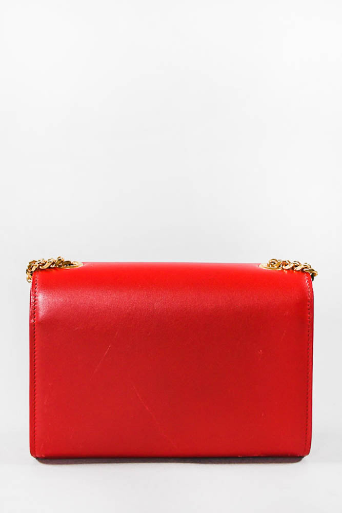 Saint Laurent Red Leather Kate Crossbody w/ Tassel