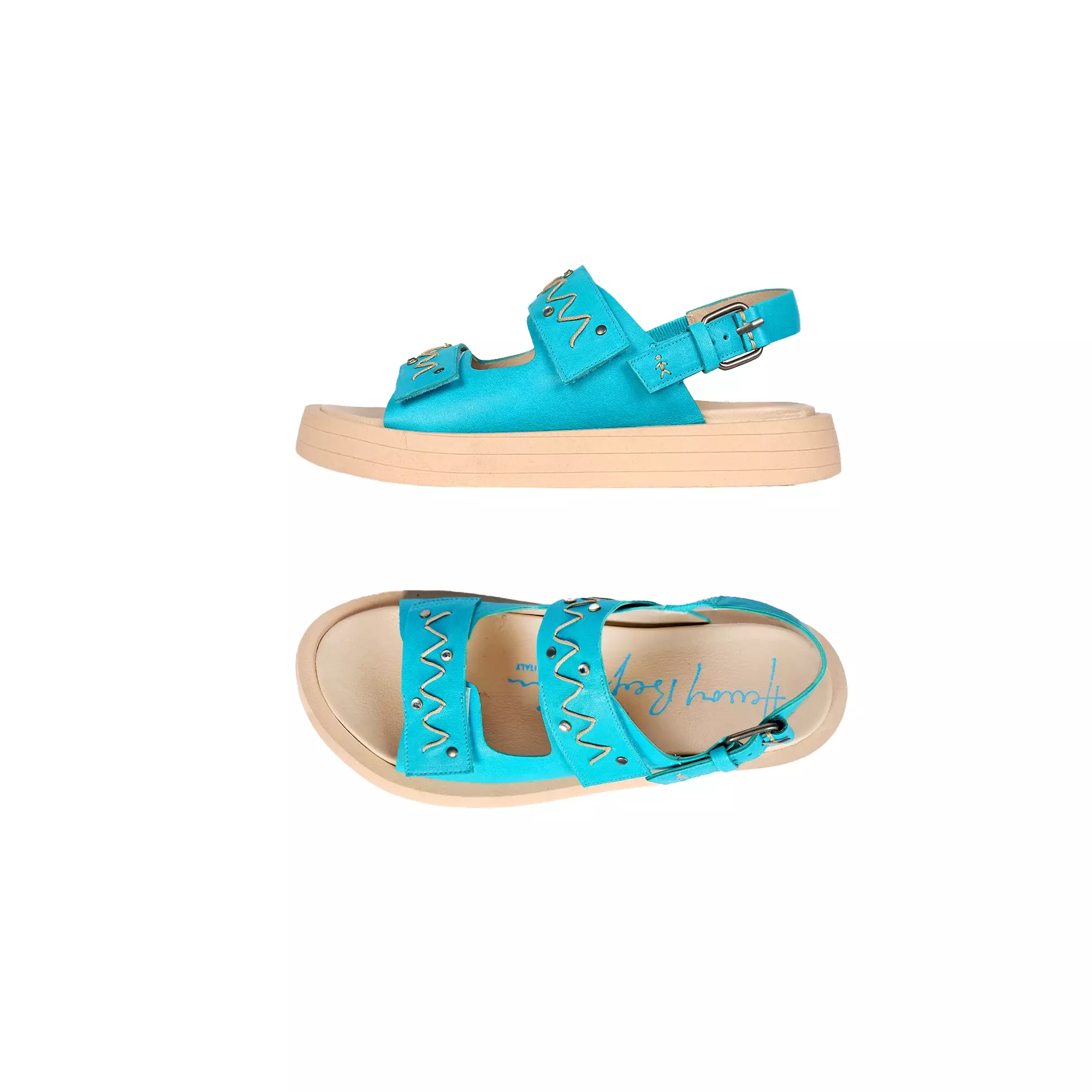 Sandal Old Iron Turquoise