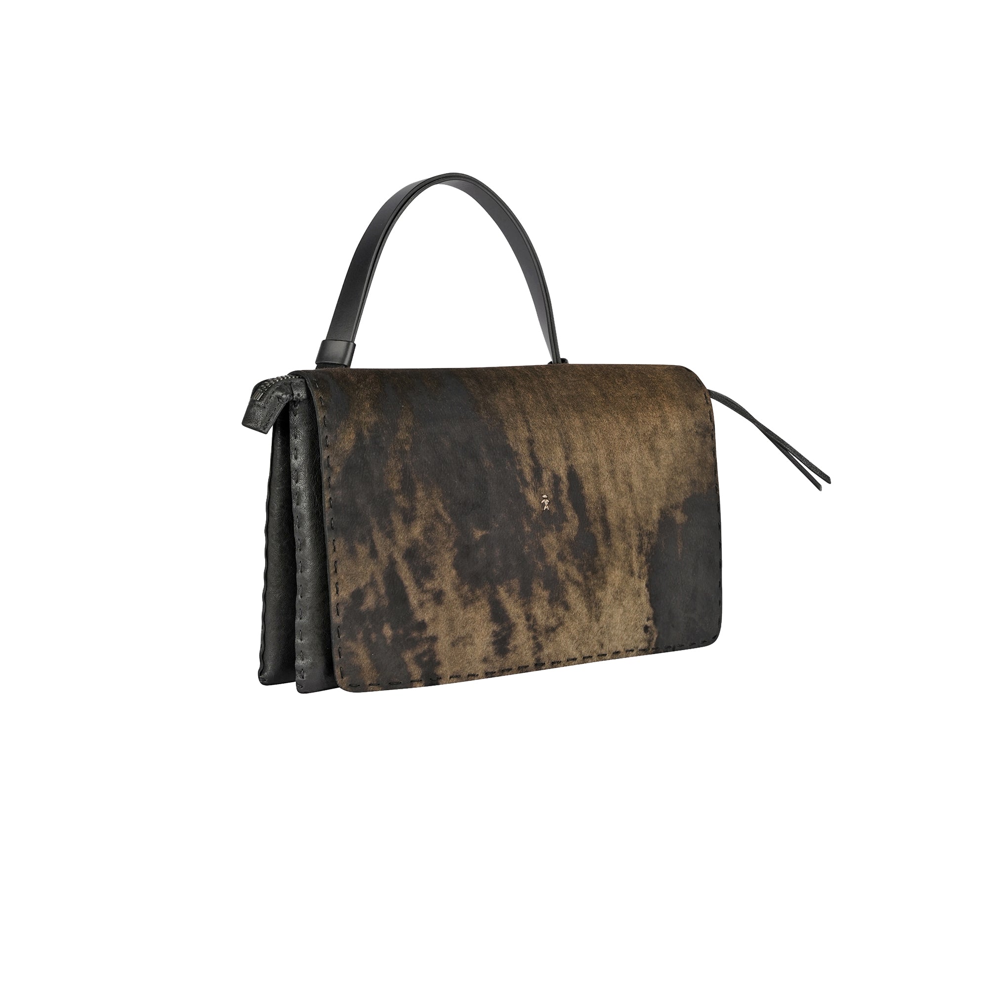 Saretta M HB Vegetal Wash Black/Pony Olive