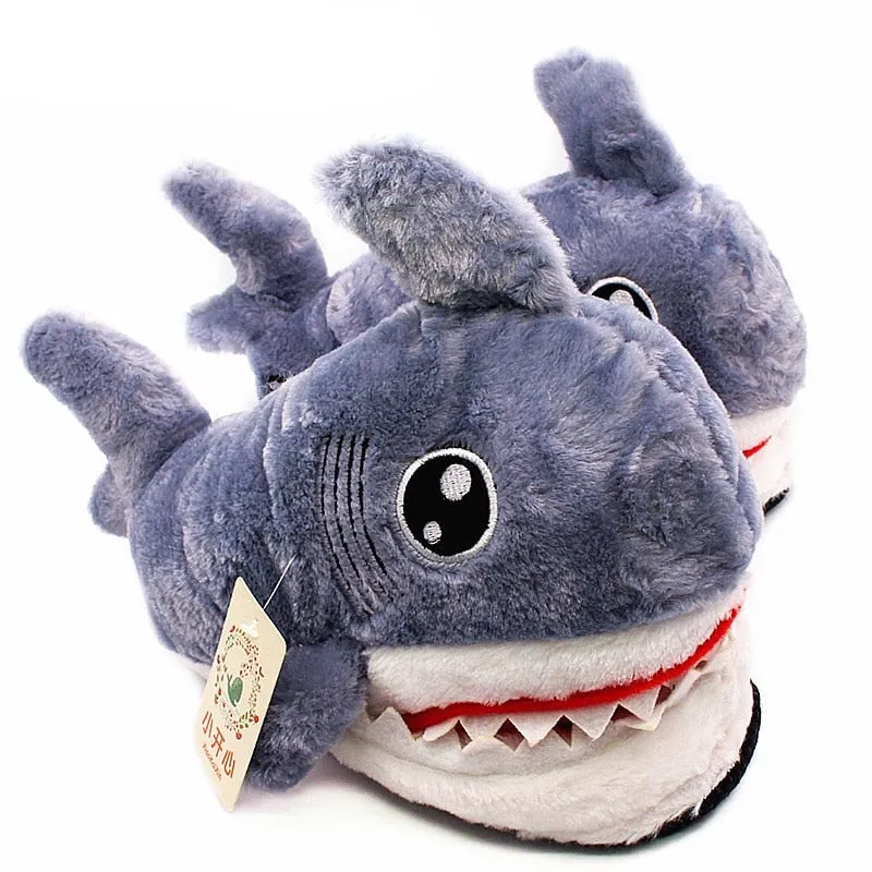 SHARKIE FUZZY SLIPPERS