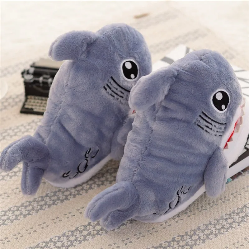 SHARKIE FUZZY SLIPPERS