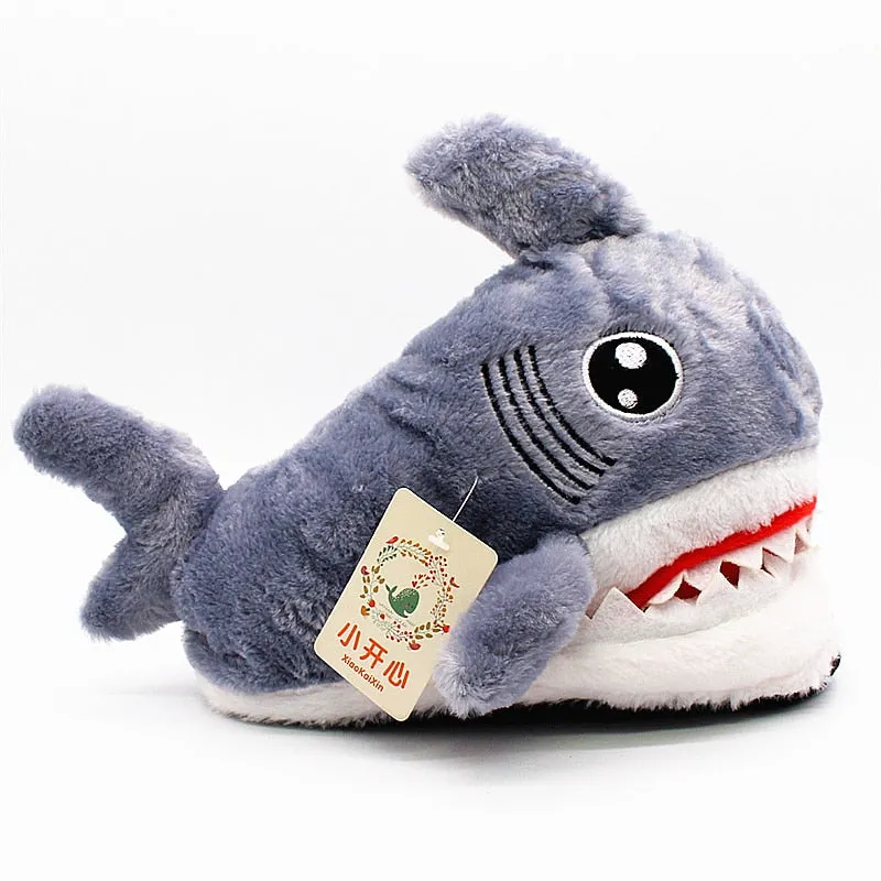 SHARKIE FUZZY SLIPPERS