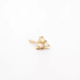 Single Pearl Cluster Stud