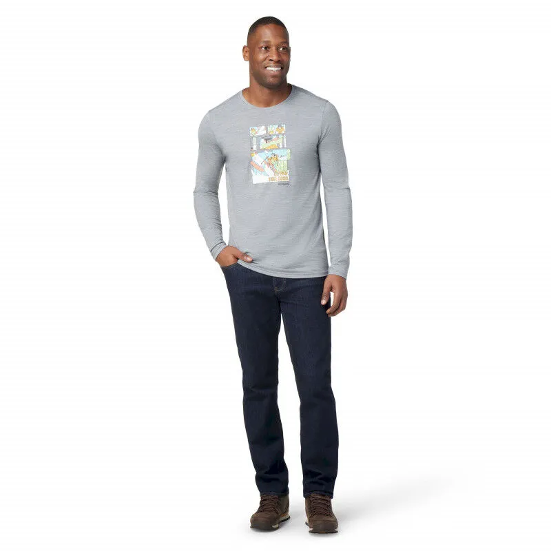 Smartwool  Winter Adventure Long Sleeve Graphic Tee Slim Fit - T-shirt - Uomo