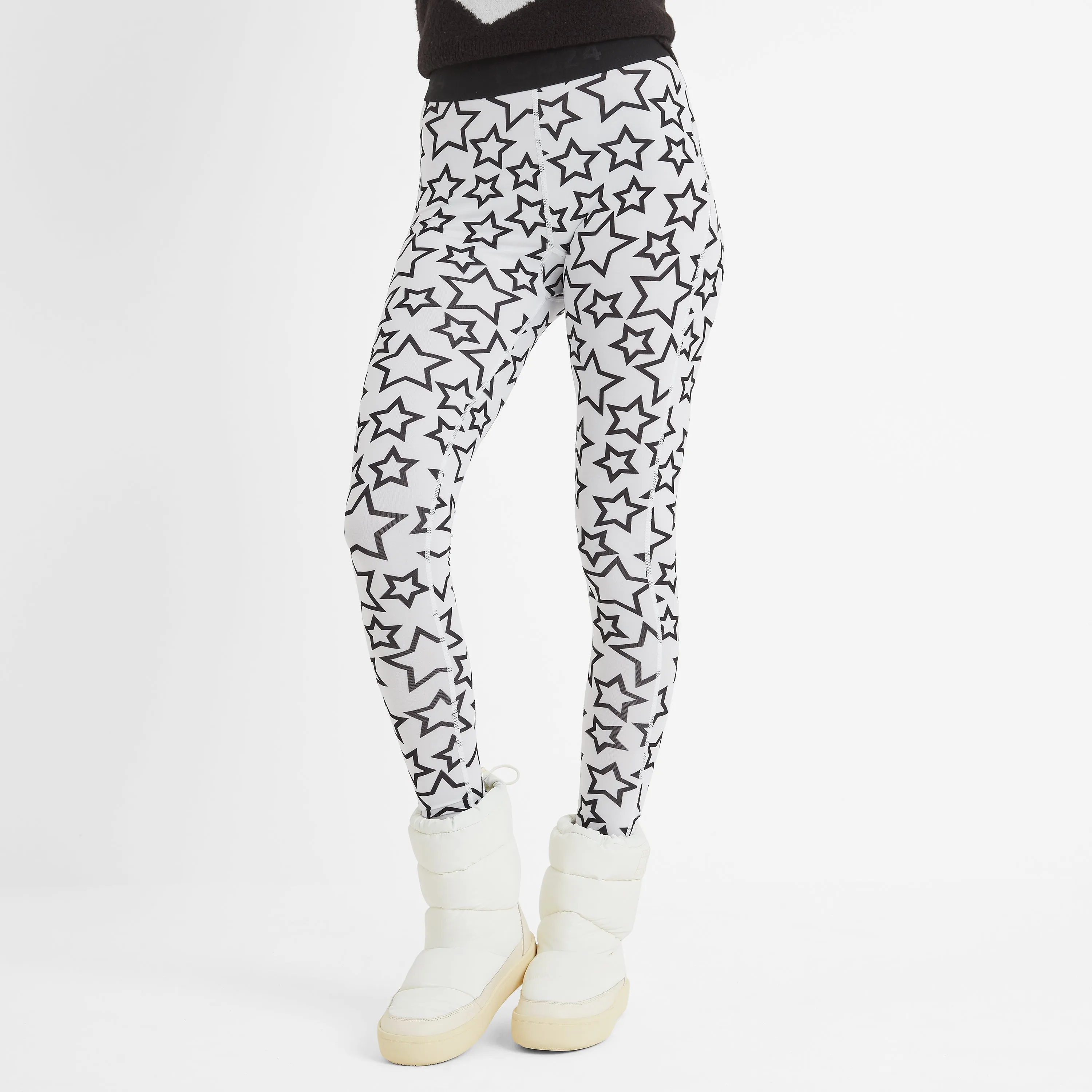 Snowdon Womens Thermal Leggings - Star Print