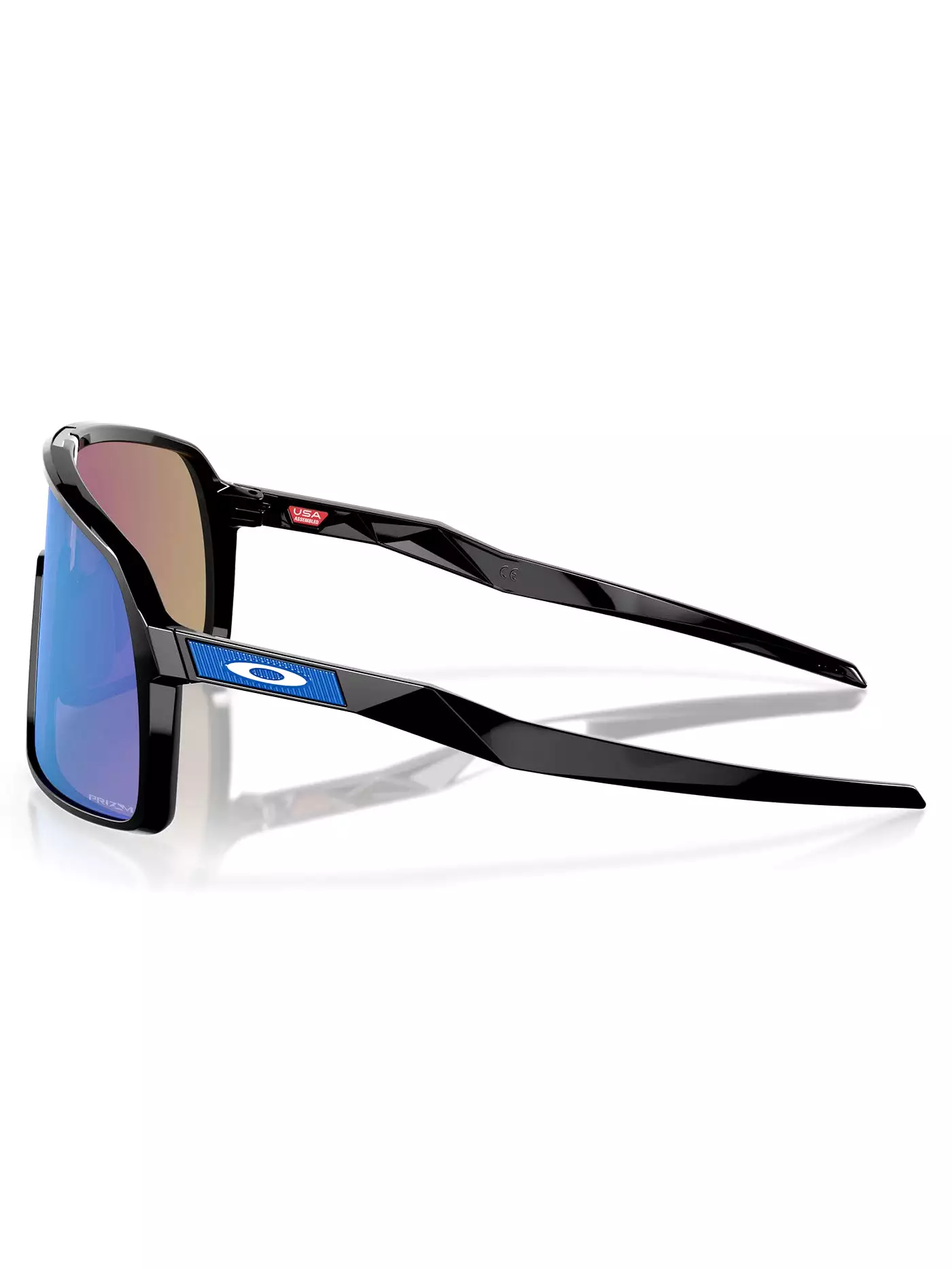 Sutro Polished Black/Prizm Sapphire Sunglasses