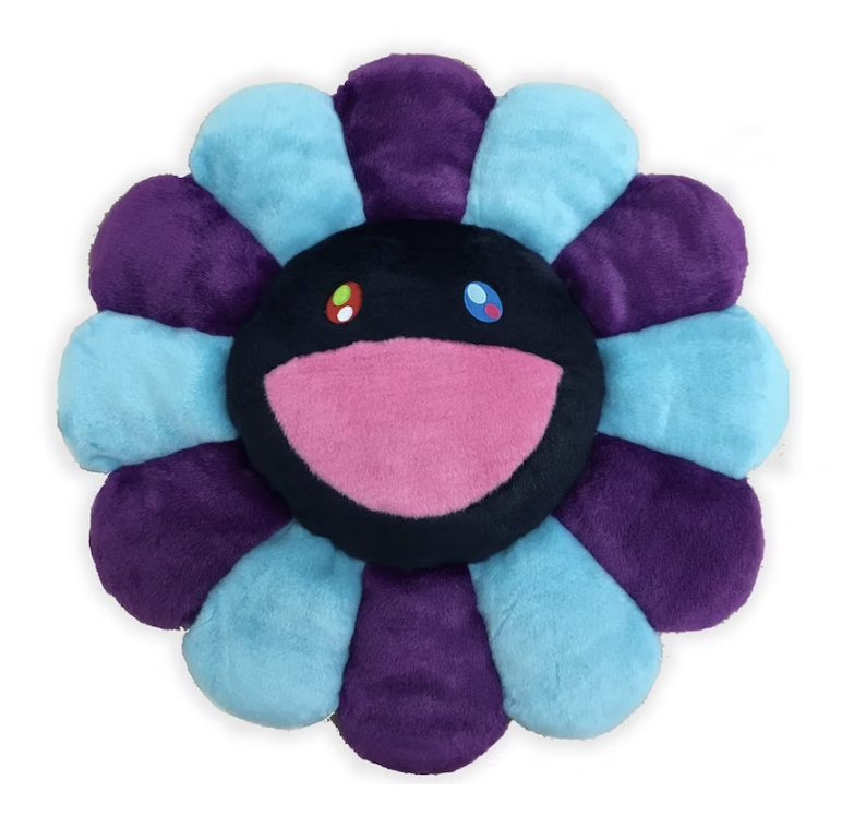 Takashi Murakami Flower Plush 30CM Purple/Turquoise/Black