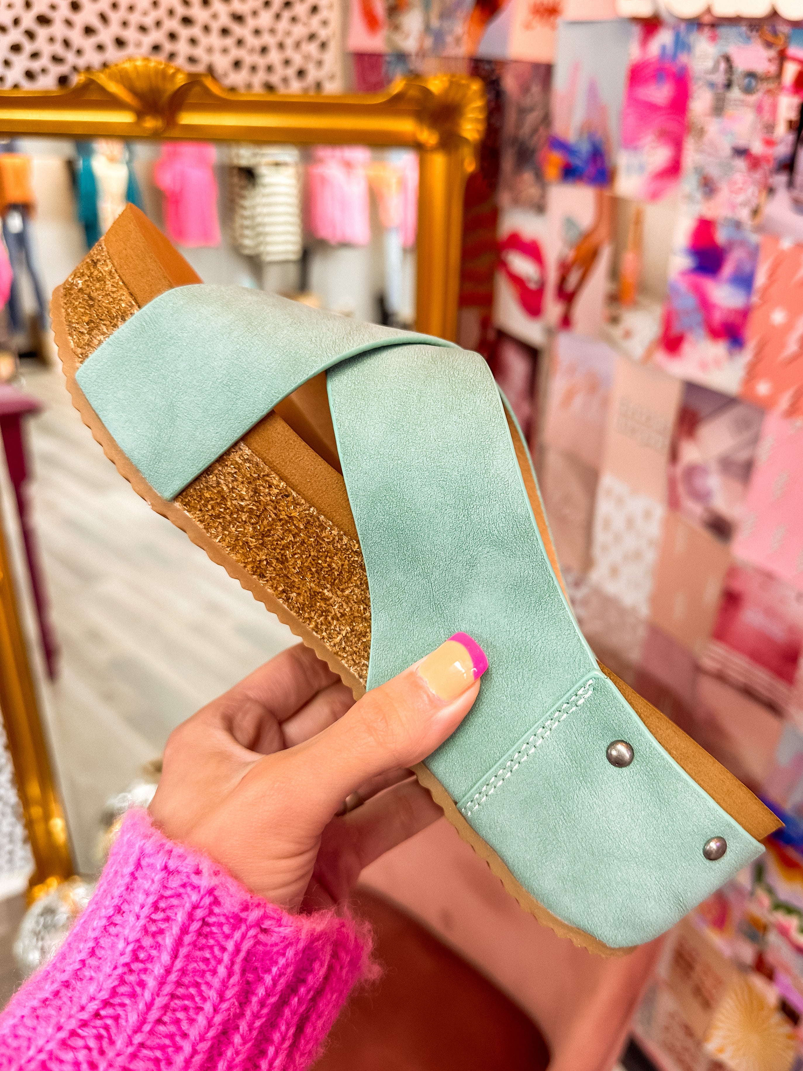 Very G Palmer Turquoise Sandal