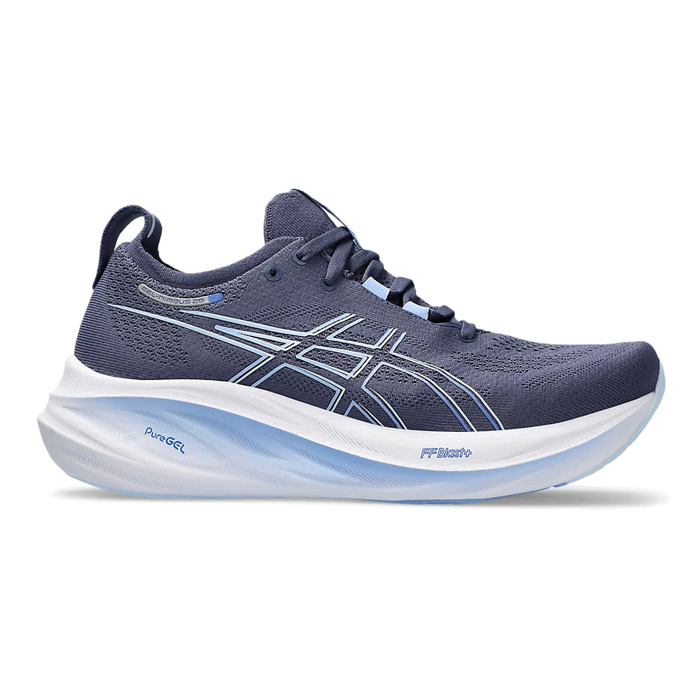 Women's ASICS GEL-Nimbus 26, Thunder Blue/Sapphire, 8.5 B Medium