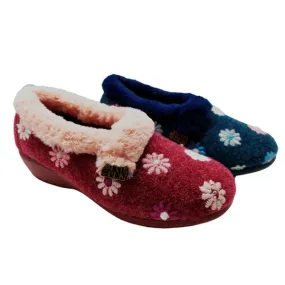 Zapatilla franela bordada Marpen Slippers